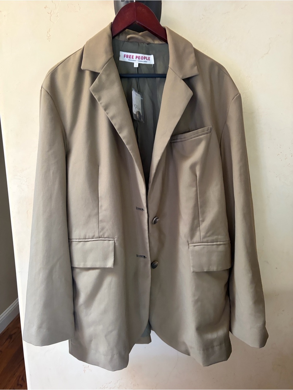 Sz S NWT Free People Women's Classic Brown Blazer